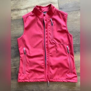 Pink Sleeveless Zip-Up Vest